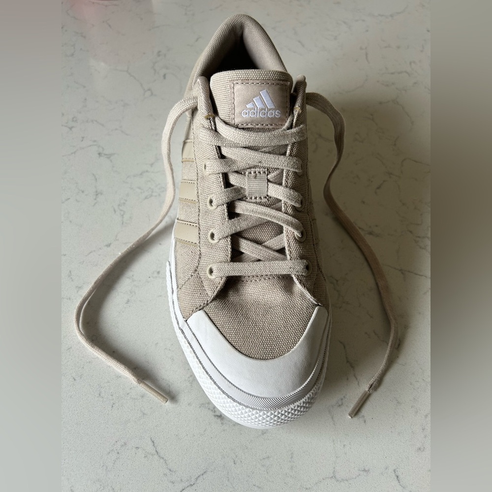 Adidas Women’s Bravada 2.0 Platform Wonder Beige Canvas Sneaker - Picture 6 of 15